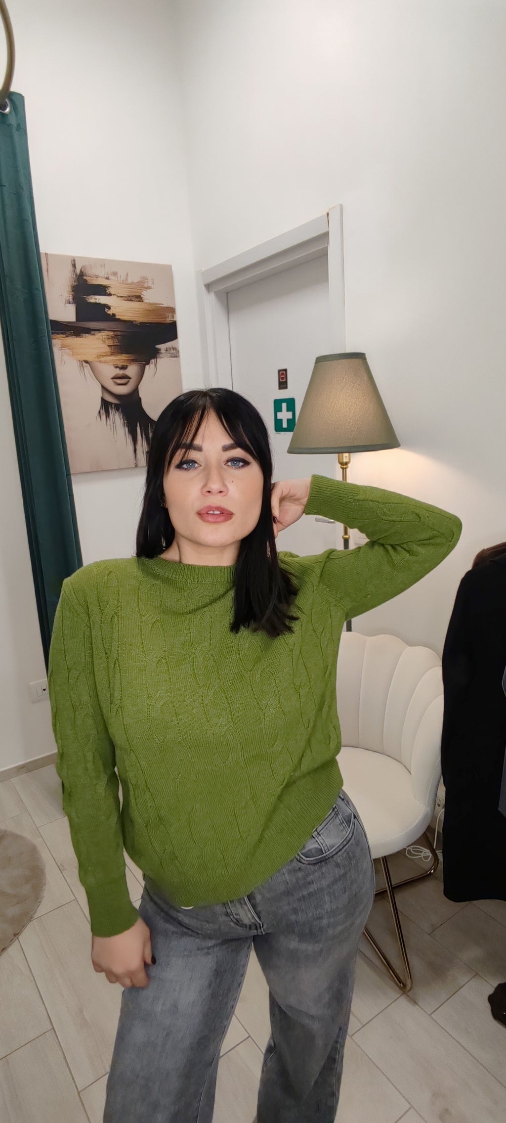 maflioncino Treccia ( con cashmere)