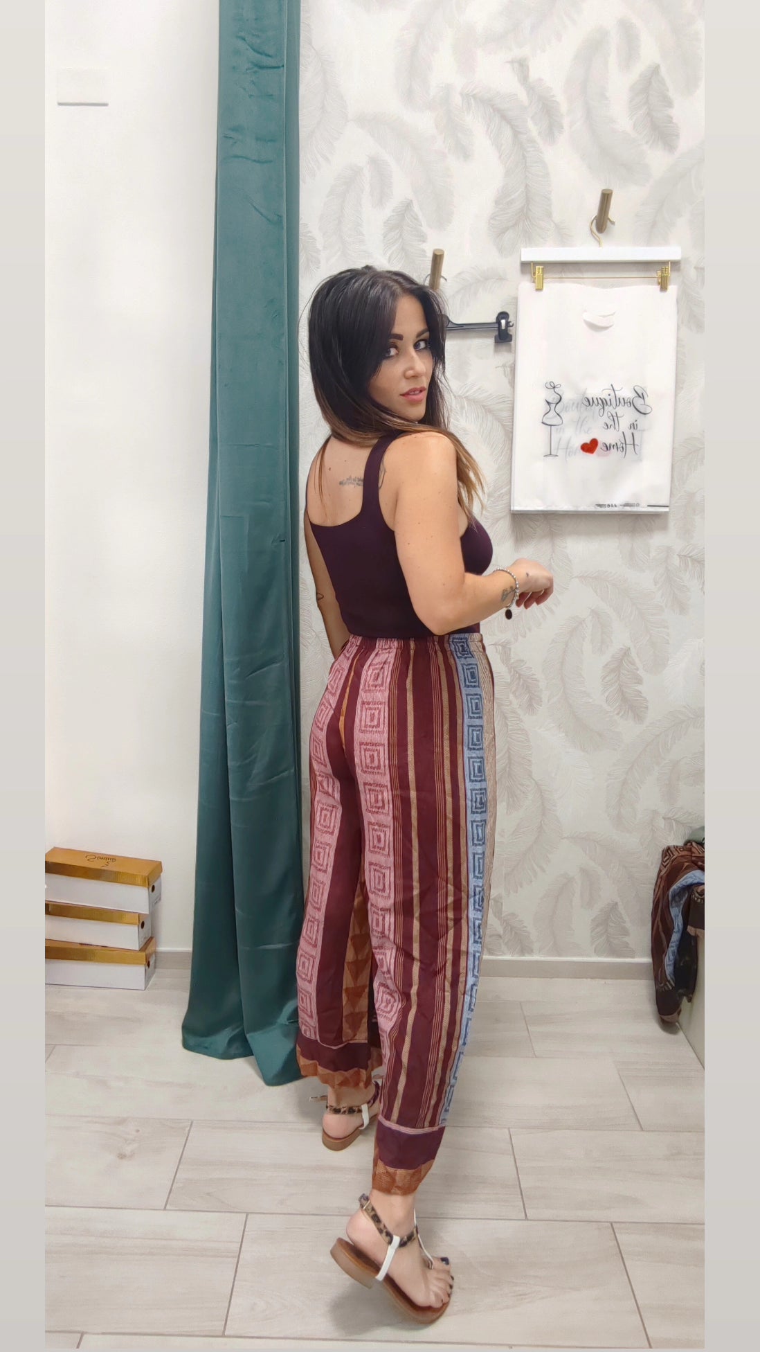 Pantalone in viscosa