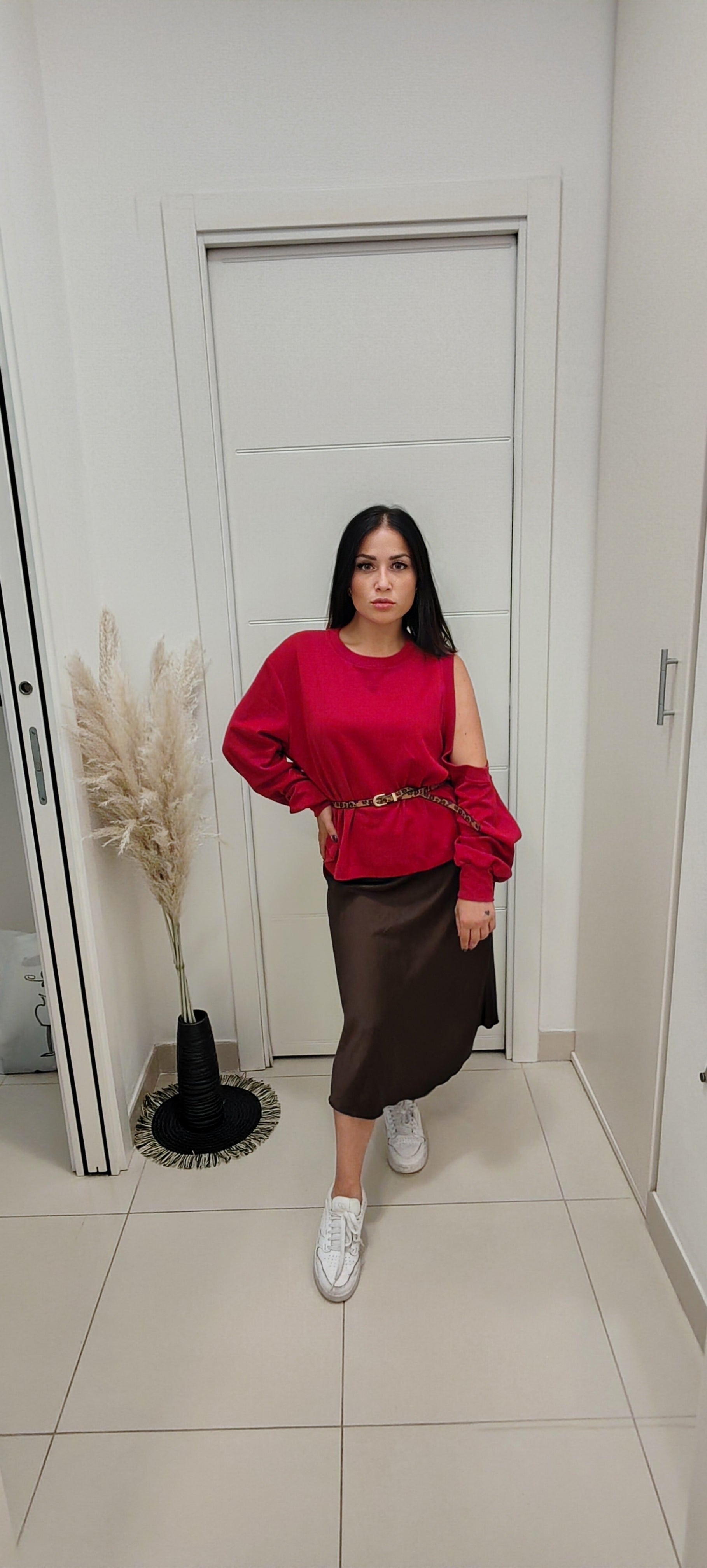 outfit casual ...felpa+gonna (completo)