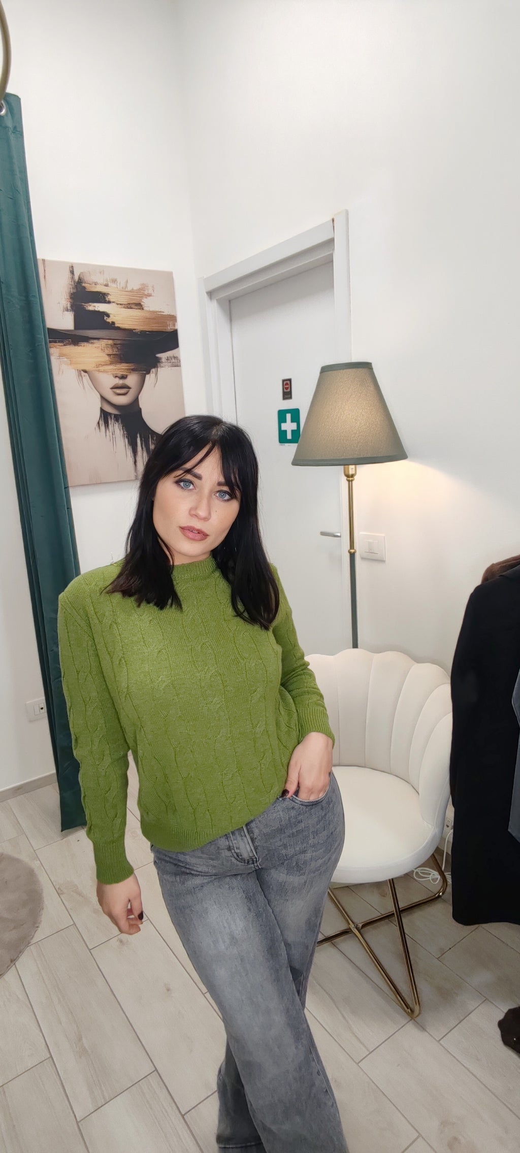 maflioncino Treccia ( con cashmere)