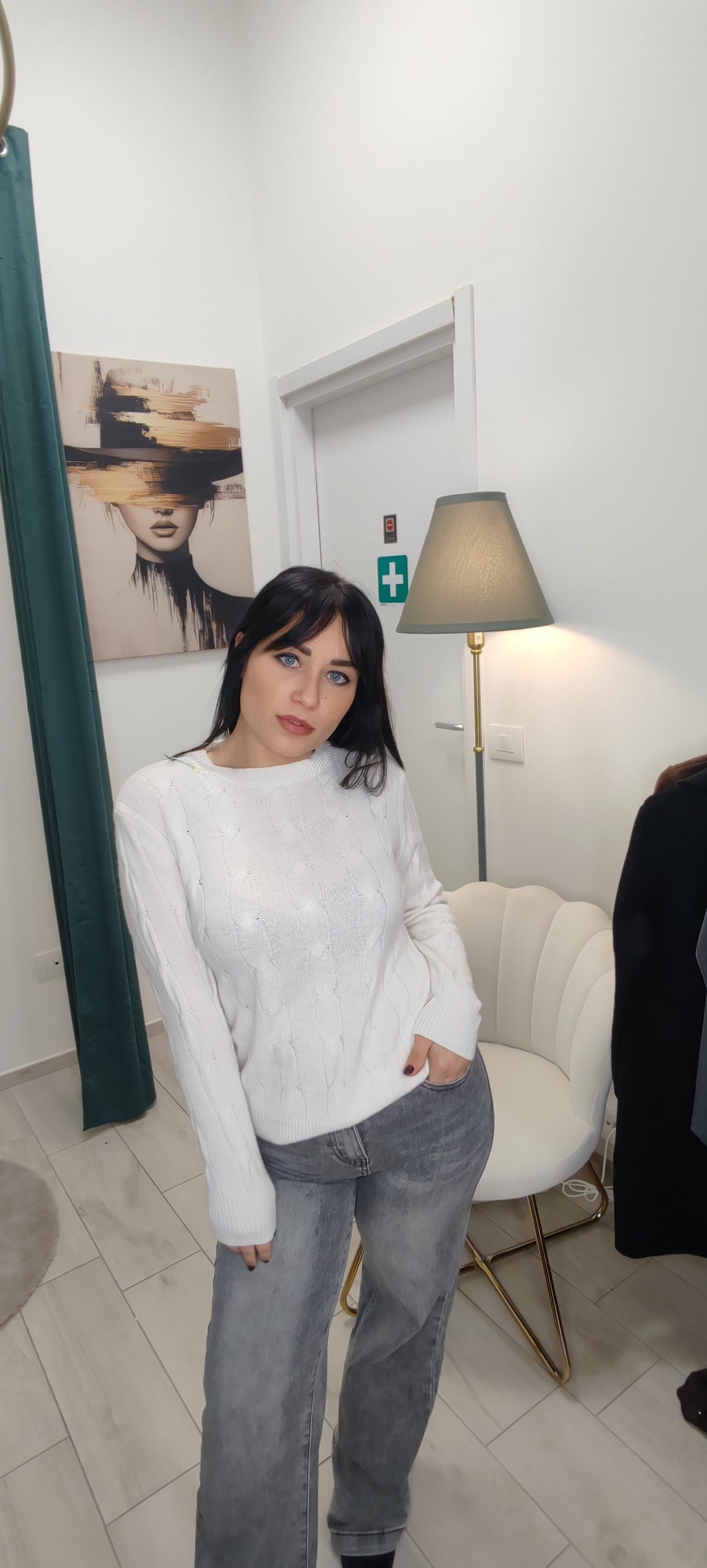 maflioncino Treccia ( con cashmere)