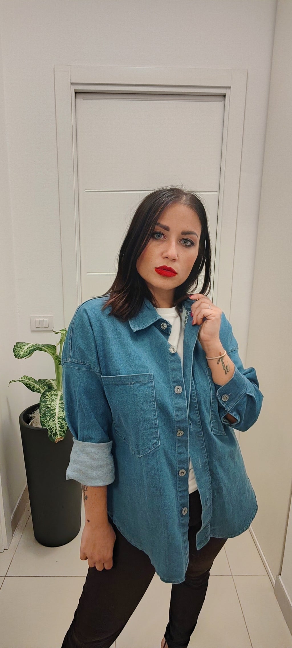 CAMICIA DI JEANS "CHIARA"